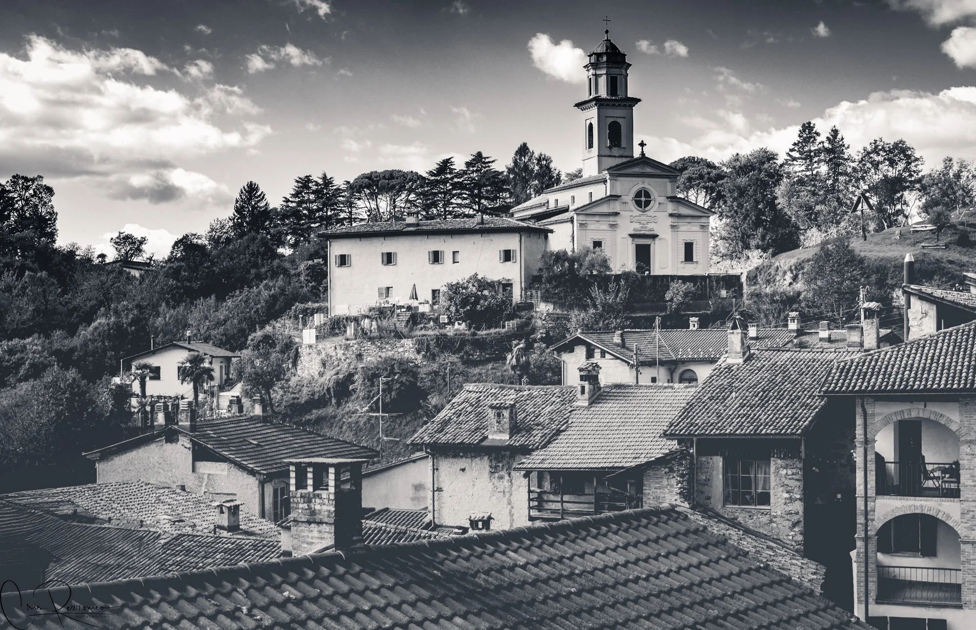 Pazzallo, Switzerland on a sunny day