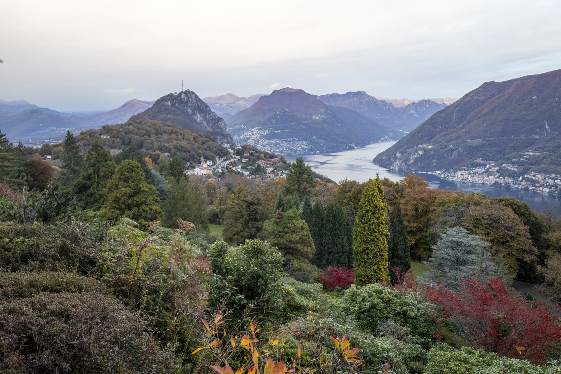 View from Carona, park S. Grato