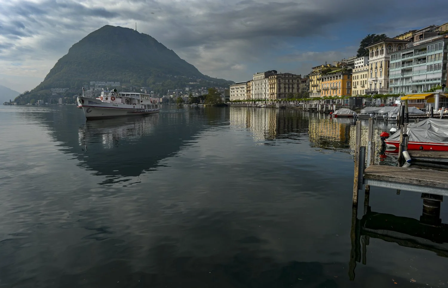 Lugano on a sunny day