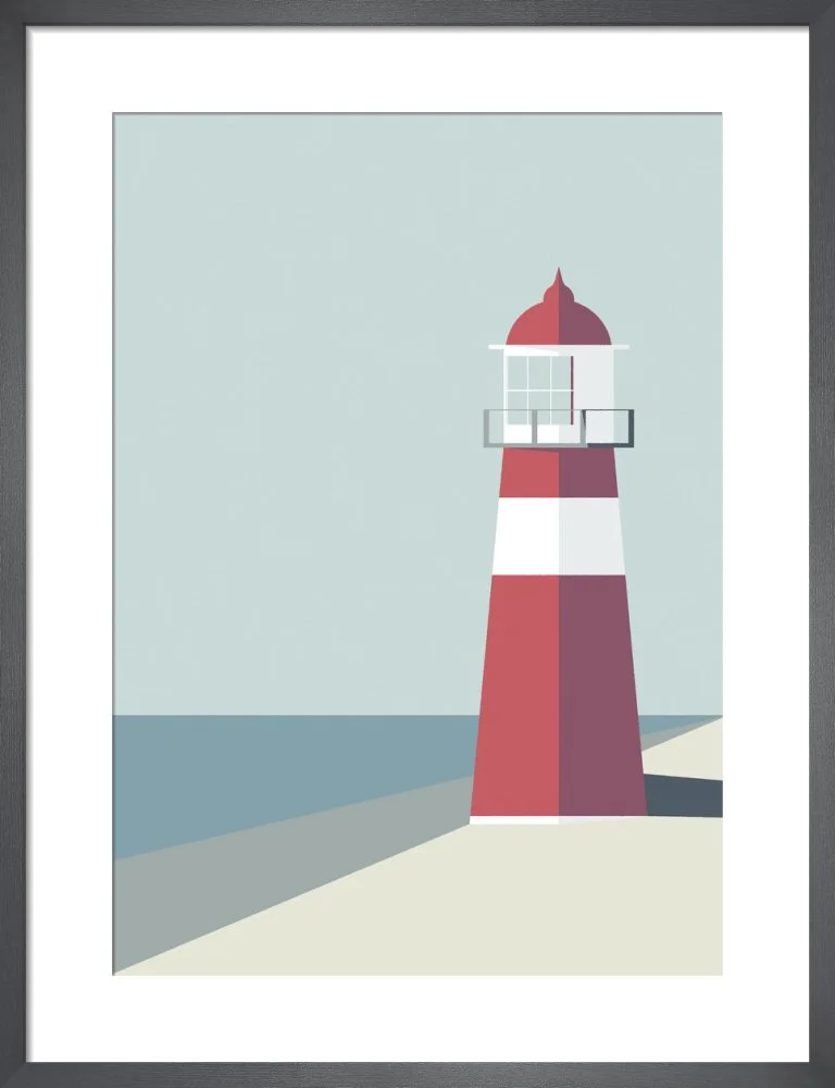 Simon C Page Lighthouse framed print
