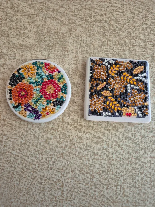 Diamond Art Compact Mirror