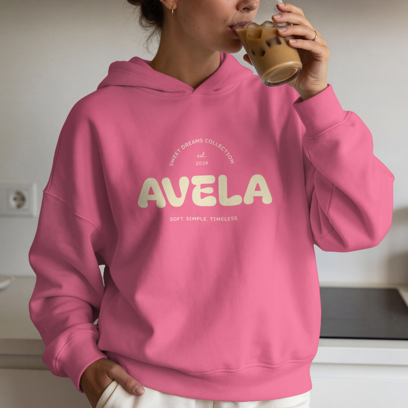 Sunset Coral Hoodie - Sweet Dreams Collection