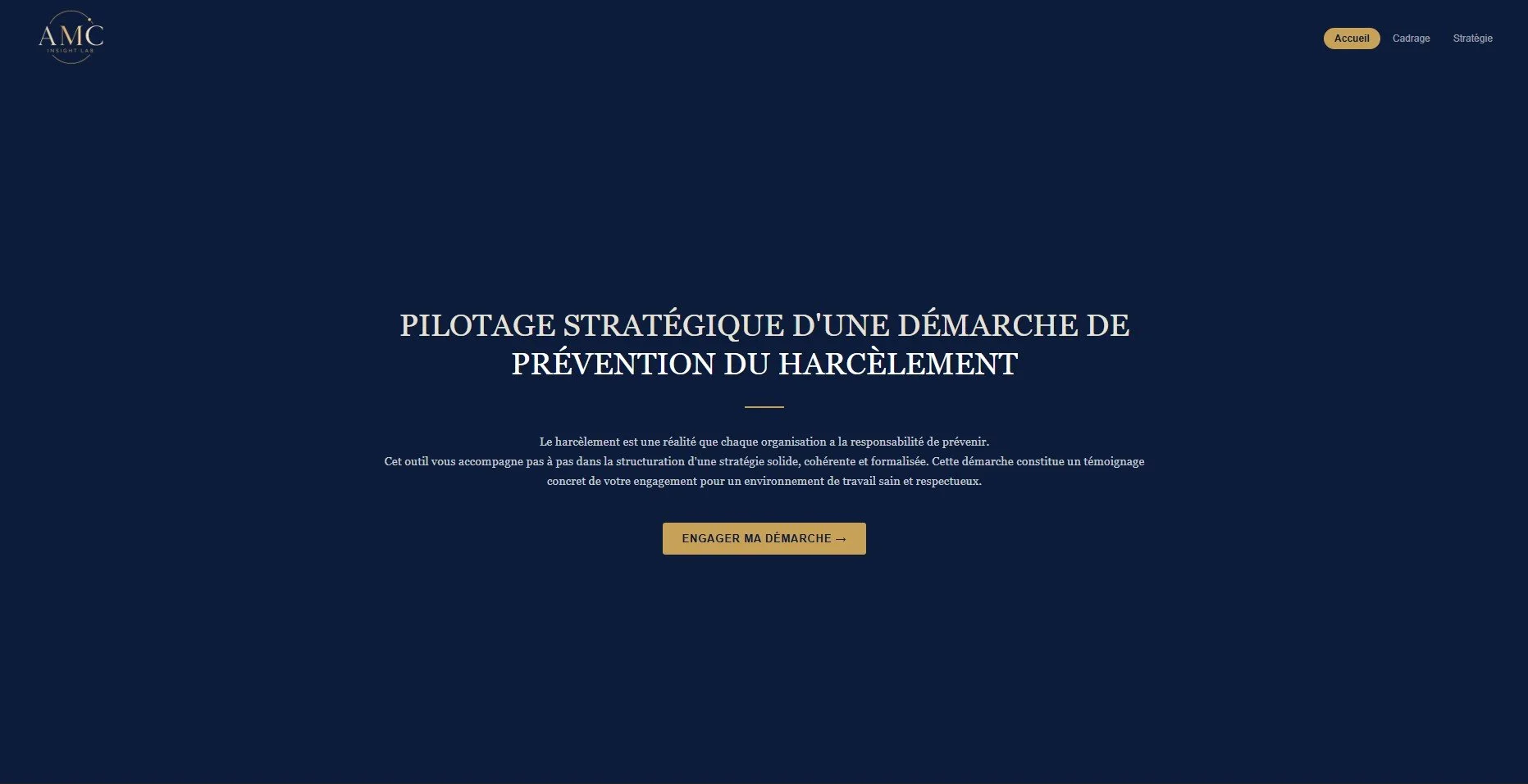 Pilotage stratégique d'une démarche de prévention du harcèlement