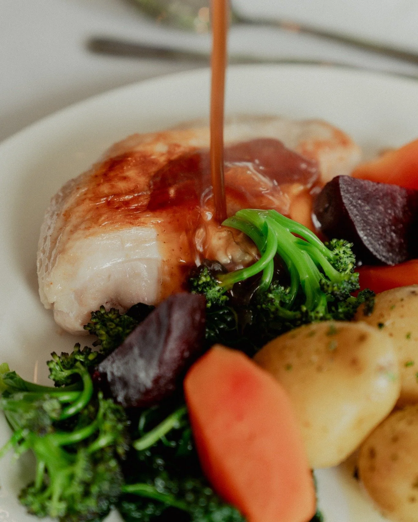 A timeless favourite, done to perfection 🍽️✨

Our roast chicken dinner brings together everything you love &mdash; golden, crispy skin, tender meat, and all the classic trimmings that make it truly unforgettable.

Comforting, elegant, and made for s