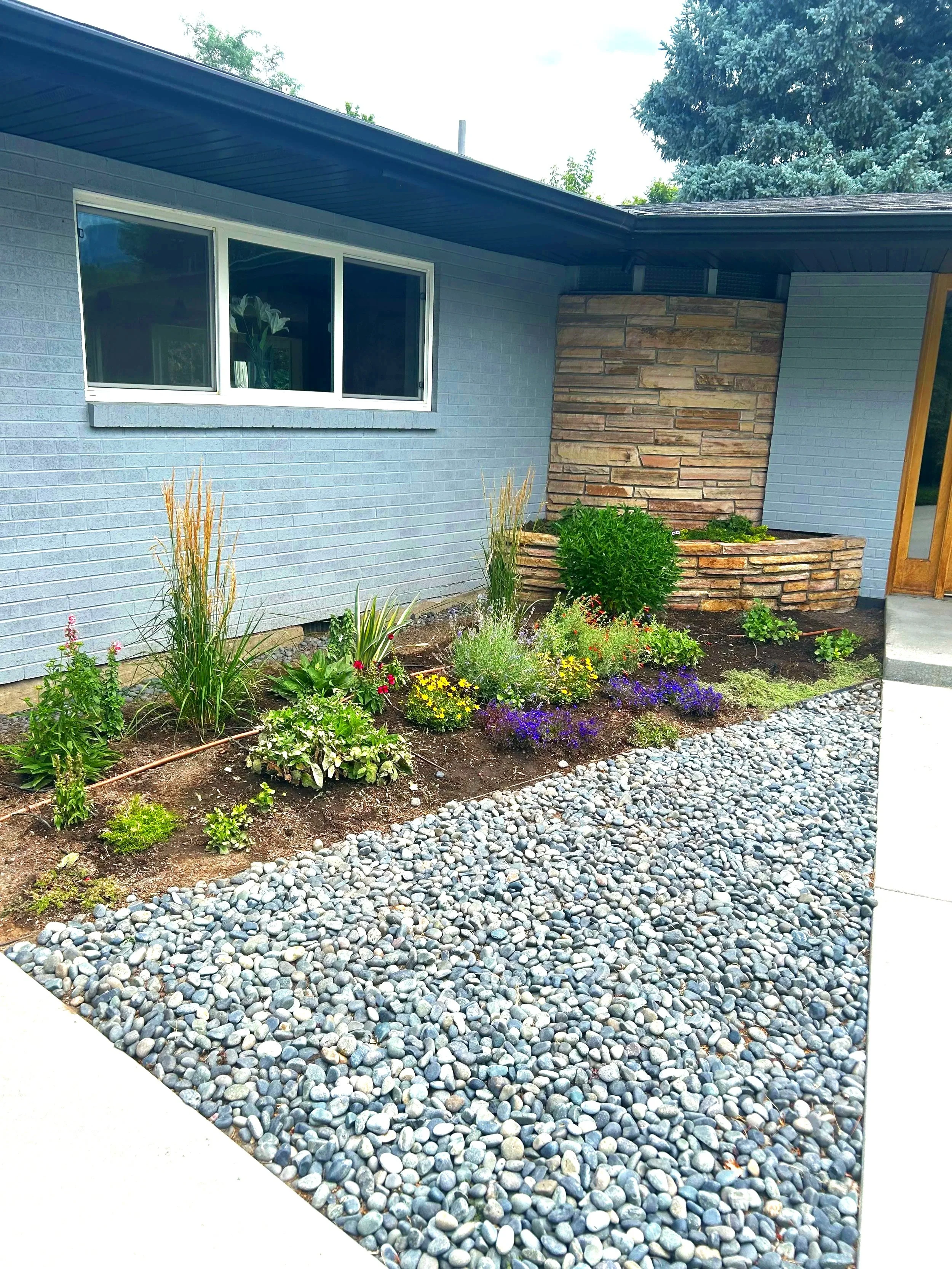 Garden design and landscaping service with yard maintenance in Salt Lake Valley, by L and B Landscaping