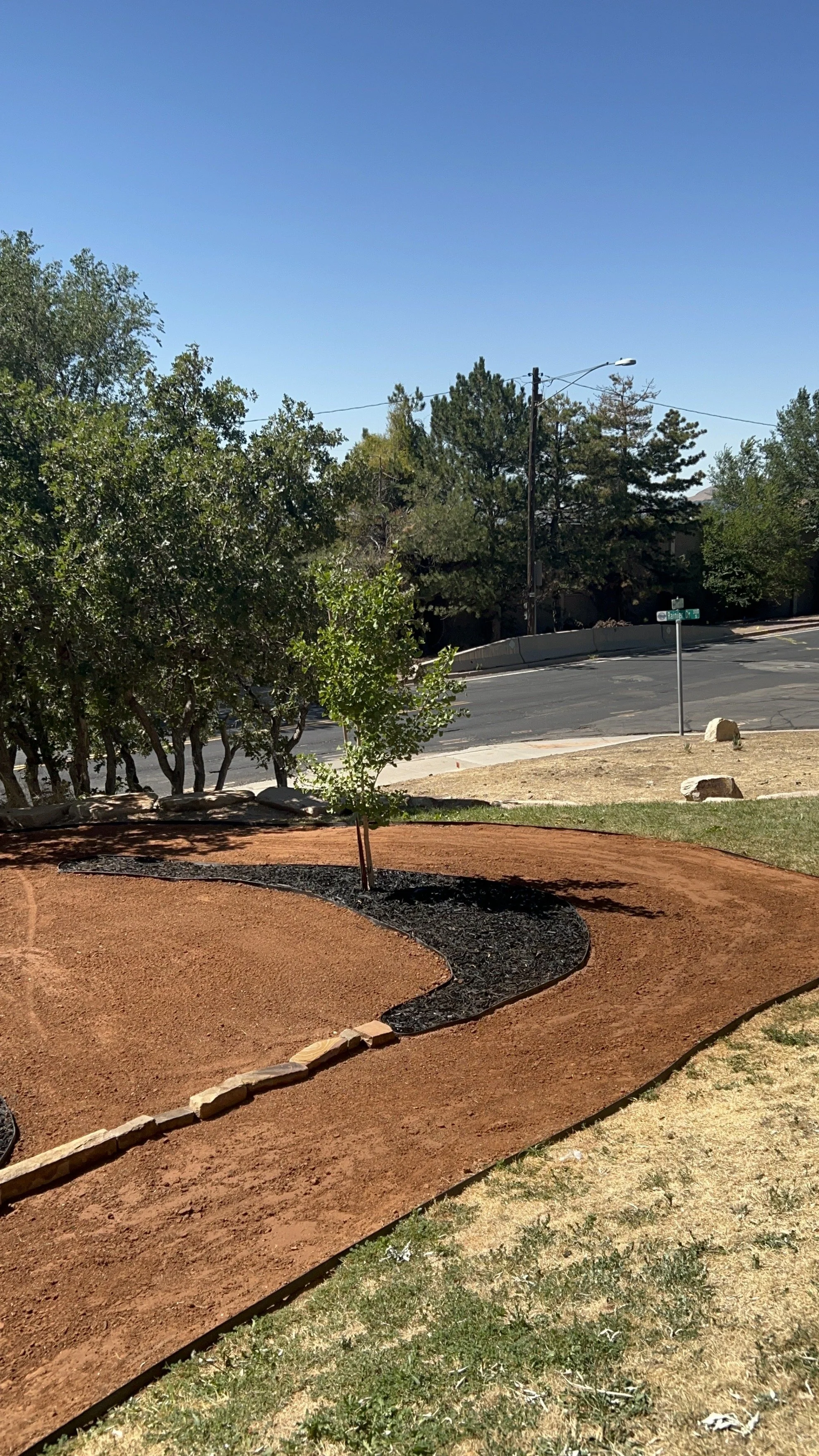 Baseball sand track