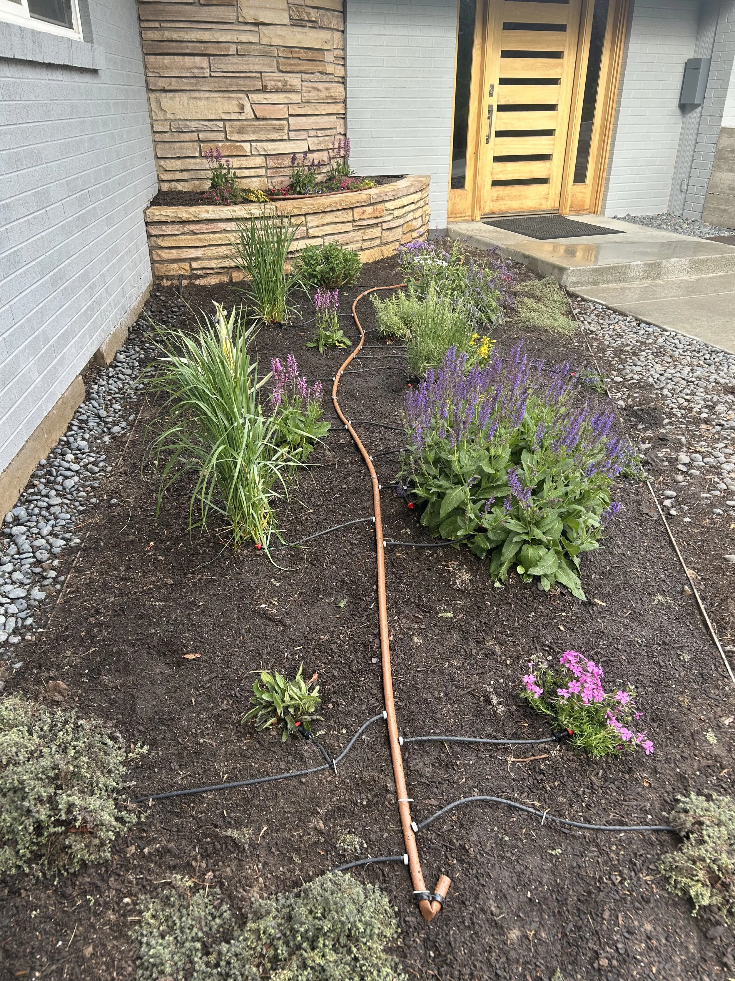 Garden design and irrigation system