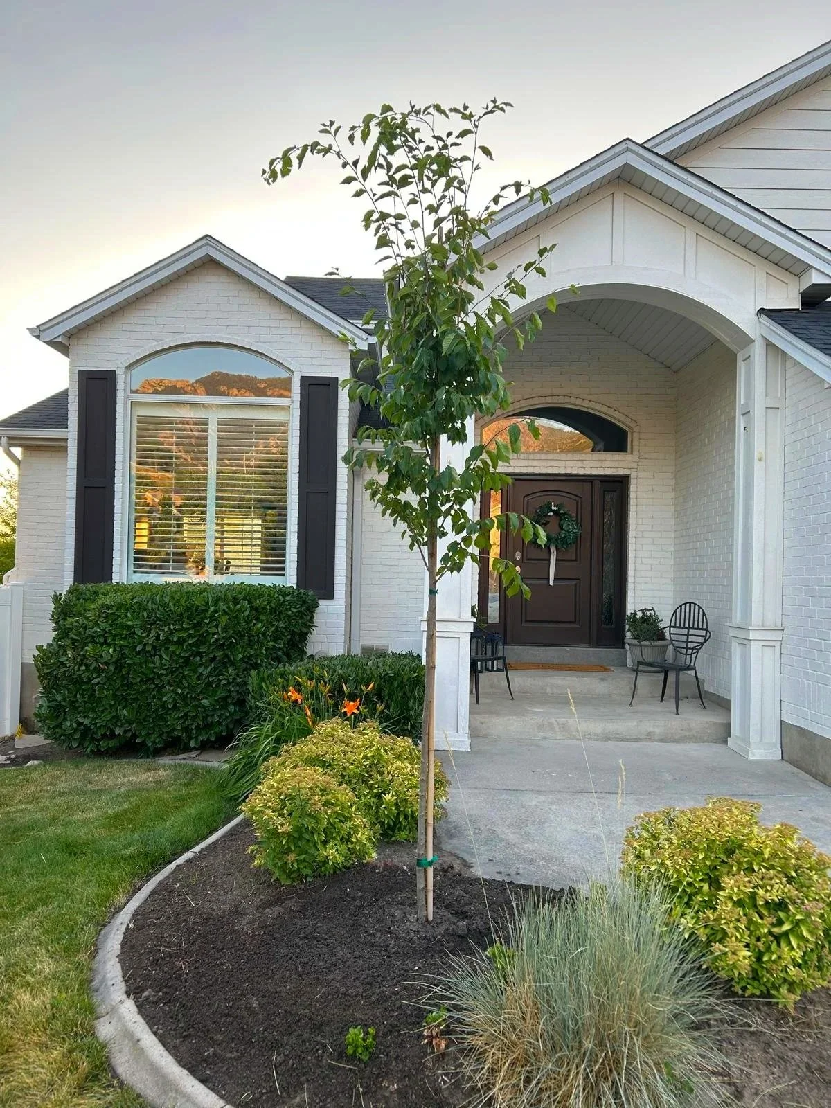 Flower bed planting and landscaping installation in Salt Lake City, Utah, by L and B Landscaping