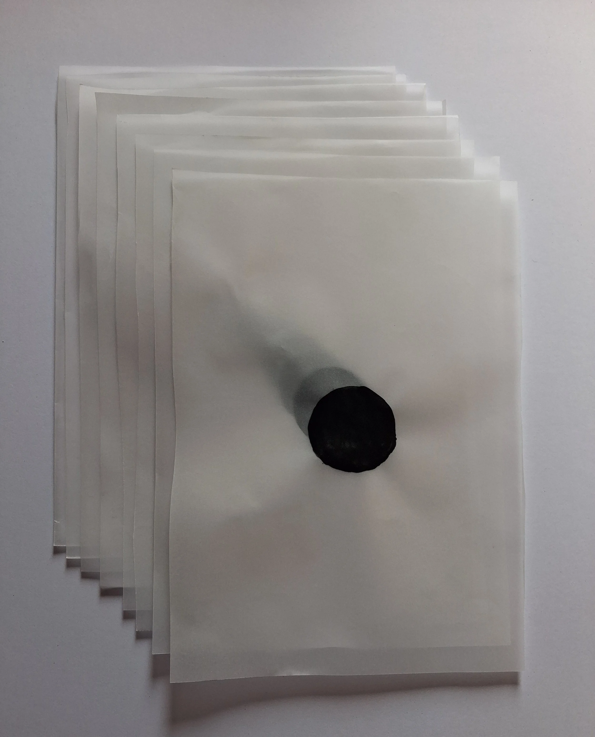 I see you, 2026, ink on tracing paper