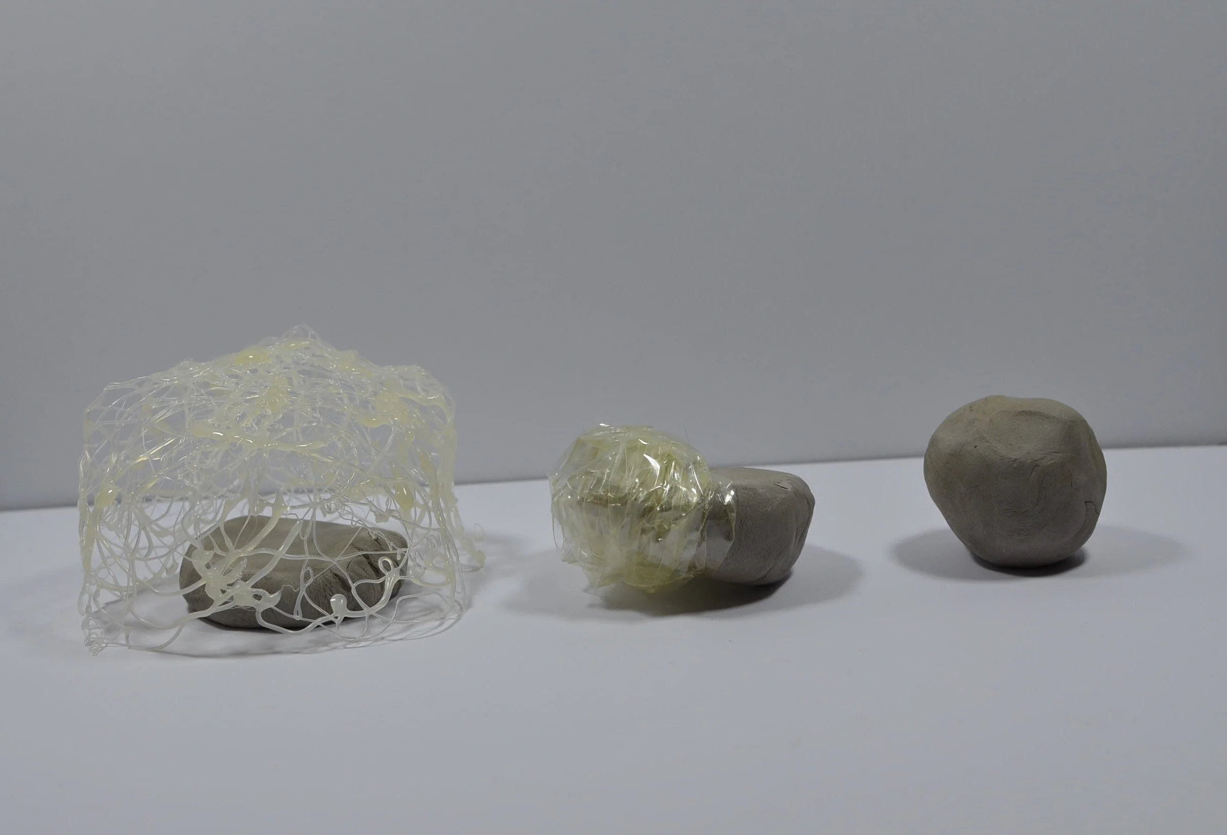 Detachment, 2026, clay, glue and Sellotape
