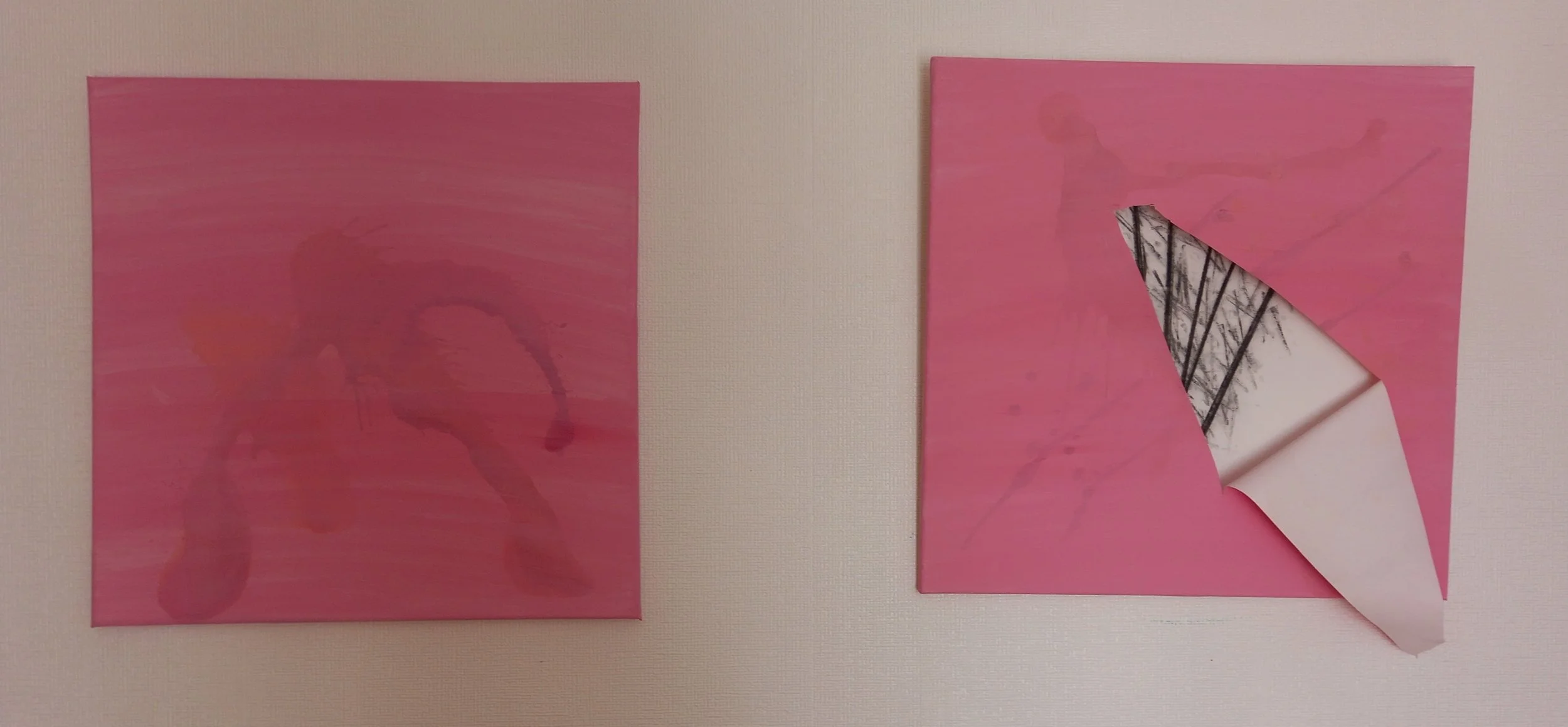 Conformity/Non Conformity III, 2025, acrylic, paper, charcoal on canvas
