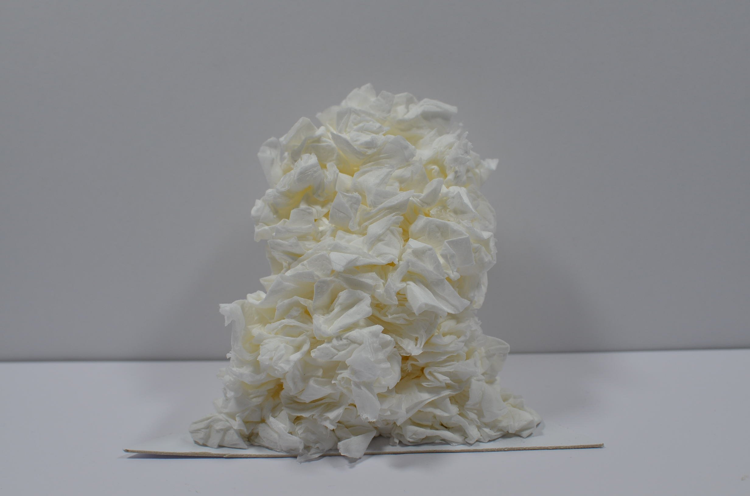 All my sadness, 2026, tissue paper and tears
