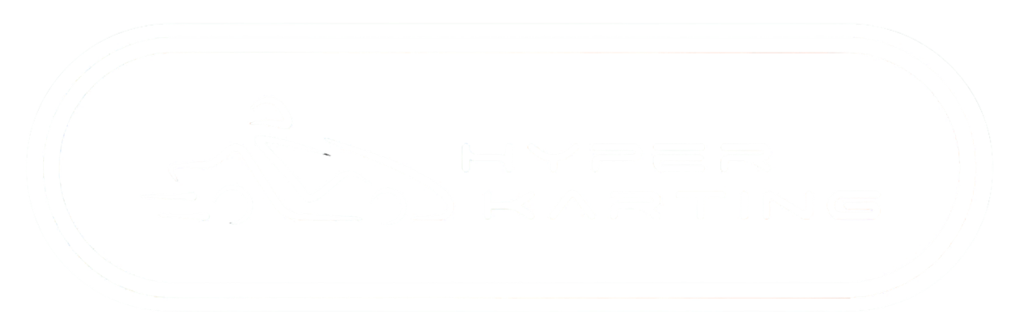 Logo for Hyper Karting, featuring a stylized racing go-kart and the text 'HYPER KARTING'.