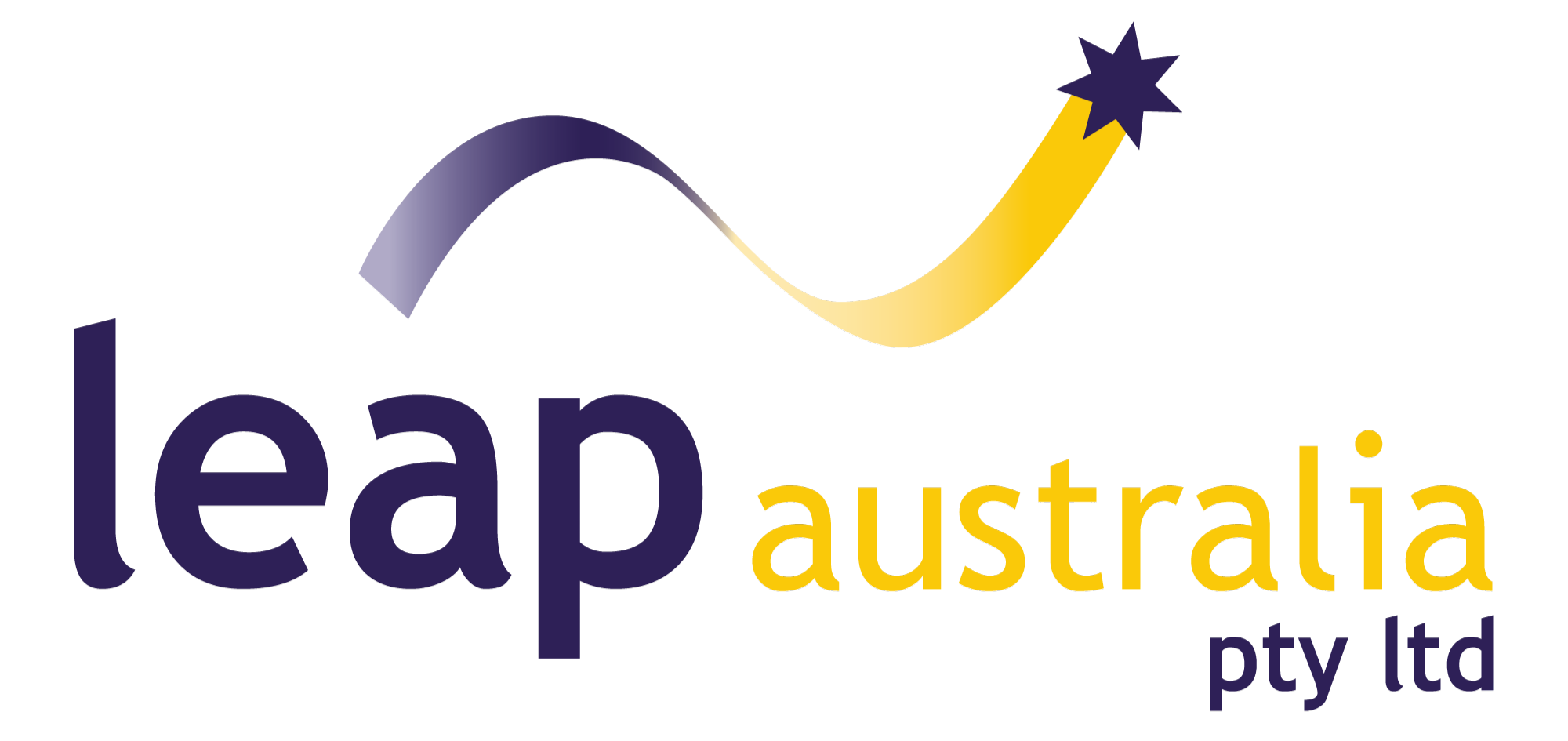 The logo for 'Seek Australia' with a stylized star and a curved arrow, featuring the words 'Seek Australia' in dark purple and yellow.