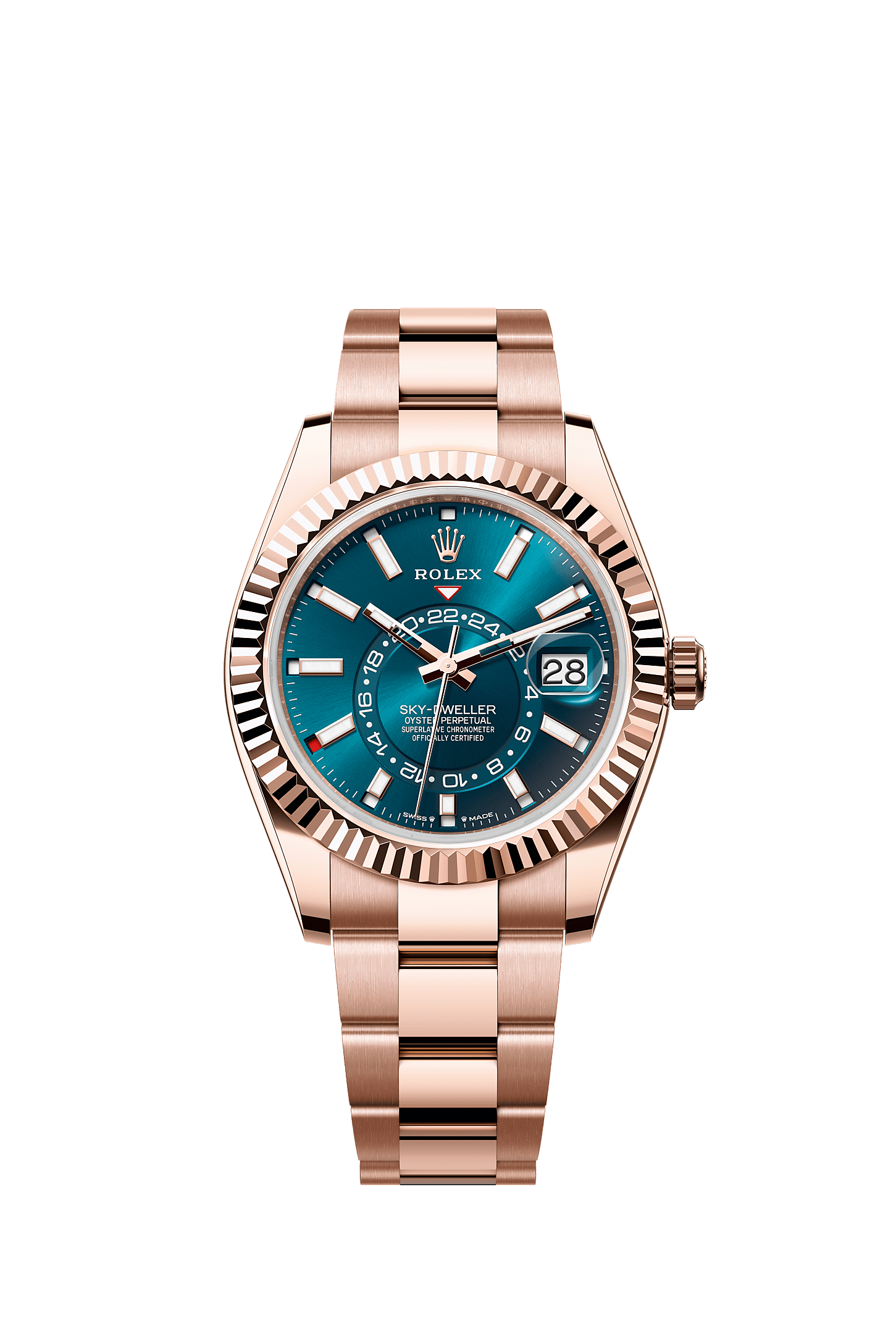 ROLEX SKY-DWELLER 42MM ROSE GOLD BLUE DIAL OYSTER BRACELET 336935 – NEW 2025 / 2026