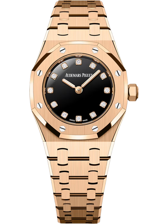 AUDEMARS PIGUET ROYAL OAK MINI QUARTZ 23MM 18-CARAT PINK GOLD