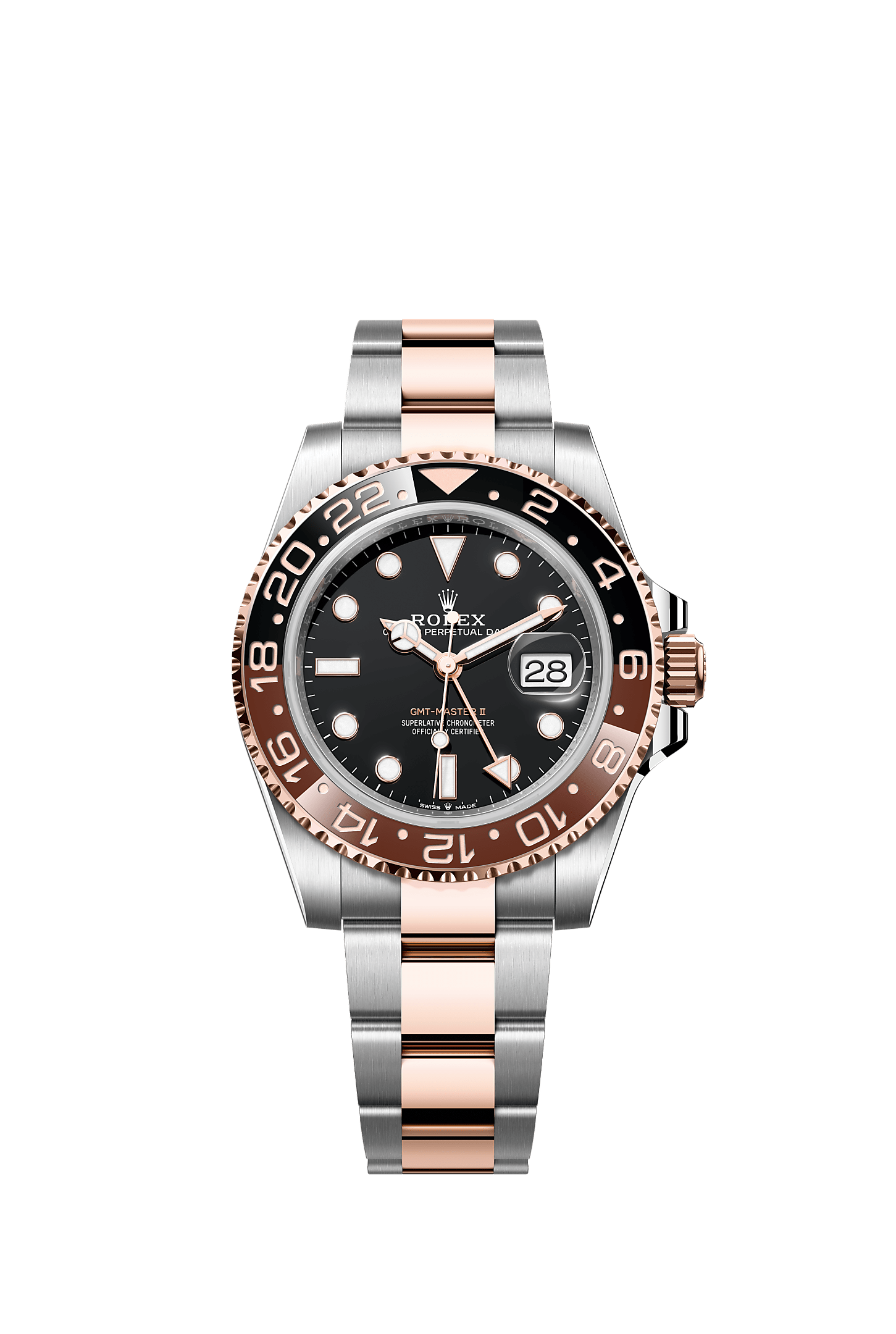 ROLEX GMT-MASTER II "ROOT BEER" 40MM TWO-TONE EVEROSE BLACK DIAL BROWN AND BLACK BEZEL OYSTER BRACELET 126711CHNR – NEW 2025 / 2026