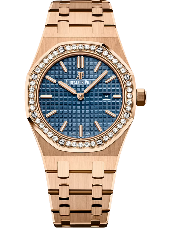 AUDEMARS PIGUET ROYAL OAK QUARTZ 33MM 18-CARAT PINK GOLD