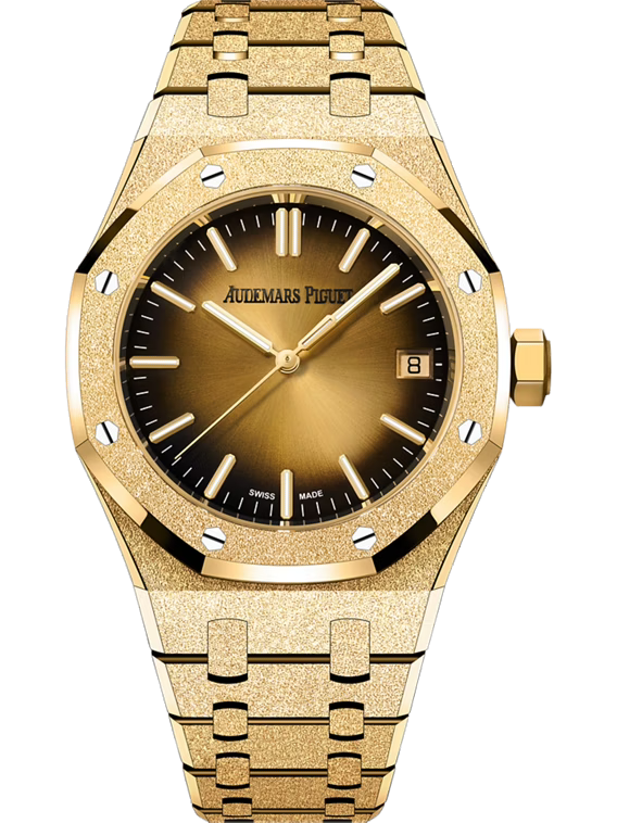 AUDEMARS PIGUET ROYAL OAK FROSTED GOLD SELFWINDING 37MM 18-CARAT YELLOW GOLD