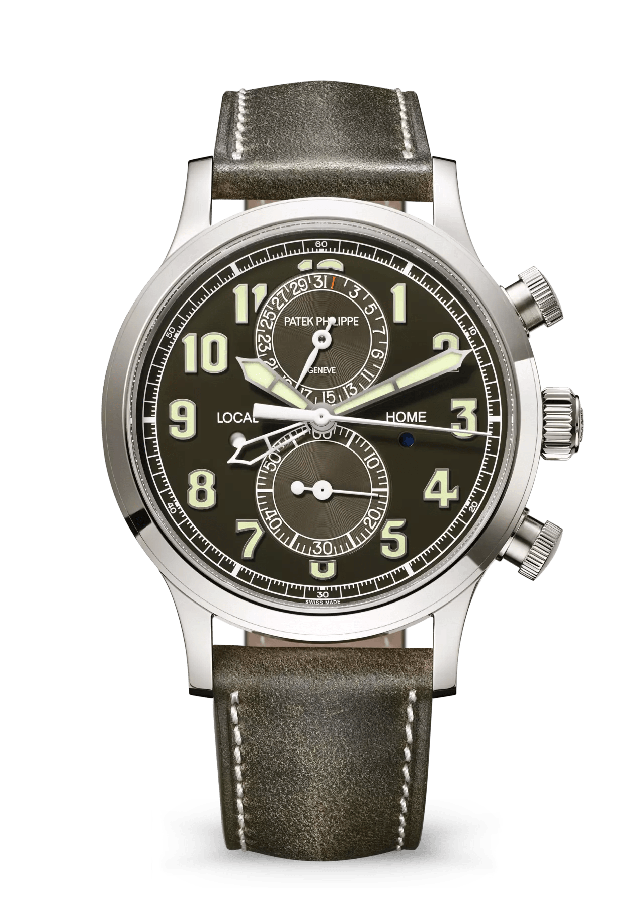 PATEK PHILIPPE CALATRAVA 18K WHITE GOLD 42MM GREEN DIAL - 5924G-010