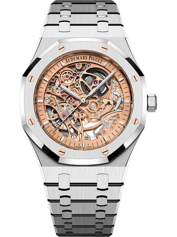 AUDEMARS PIGUET ROYAL OAK DOUBLE BALANCE WHEEL OPENWORKED 41MM STAINLESS STEEL