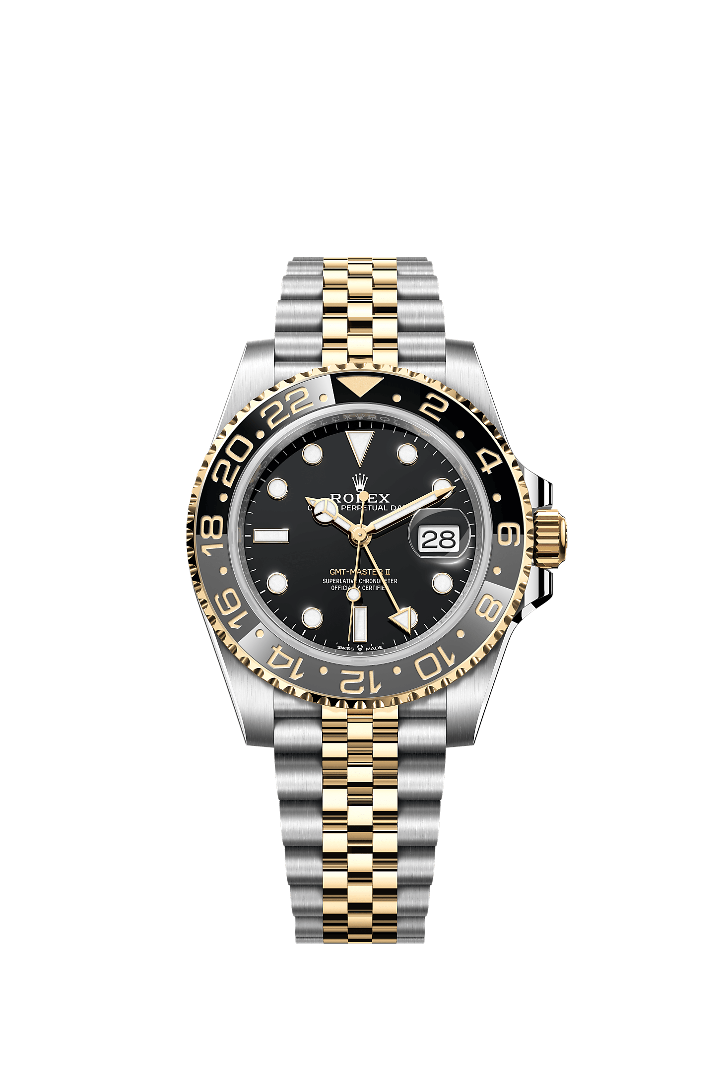 ROLEX GMT-MASTER II "BUMBLEBEE / ZOMBIE" 40MM TWO-TONE YELLOW GOLD BLACK DIAL BLACK BEZEL JUBILEE BRACELET 126713GRNR – NEW 2025 / 2026