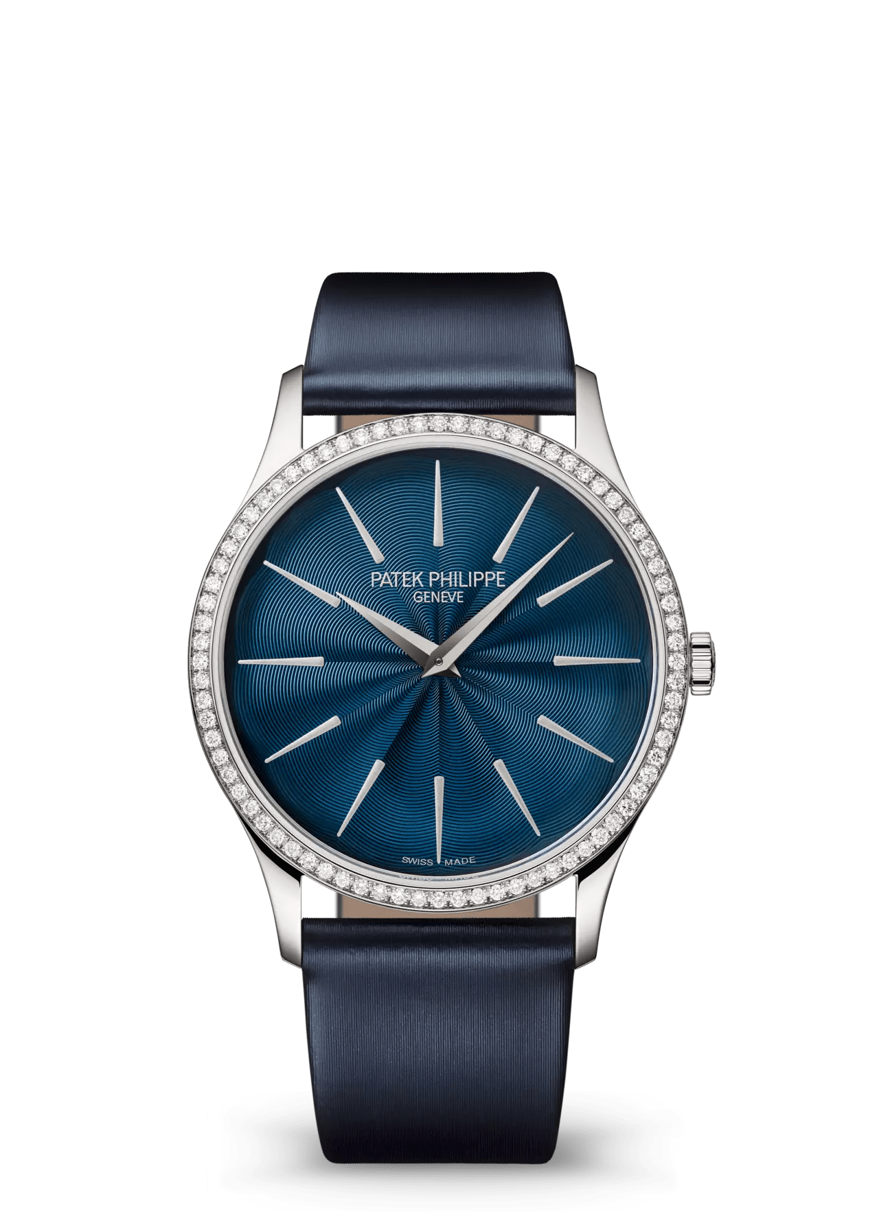 PATEK PHILIPPE CALATRAVA 18K WHITE GOLD 35MM BLUE DIAL - 4997/200G-001