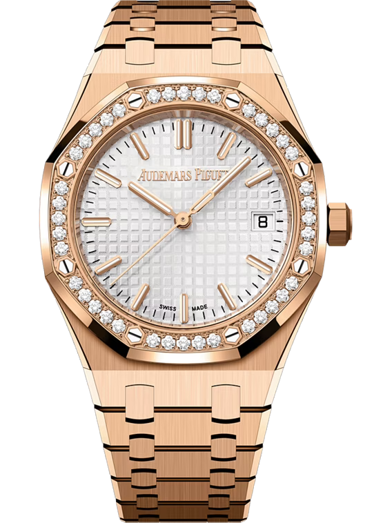 AUDEMARS PIGUET ROYAL OAK SELFWINDING 34MM 18-CARAT PINK GOLD