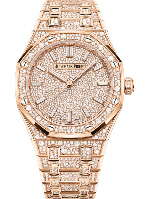 AUDEMARS PIGUET ROYAL OAK SELFWINDING 34MM 18-CARAT PINK GOLD