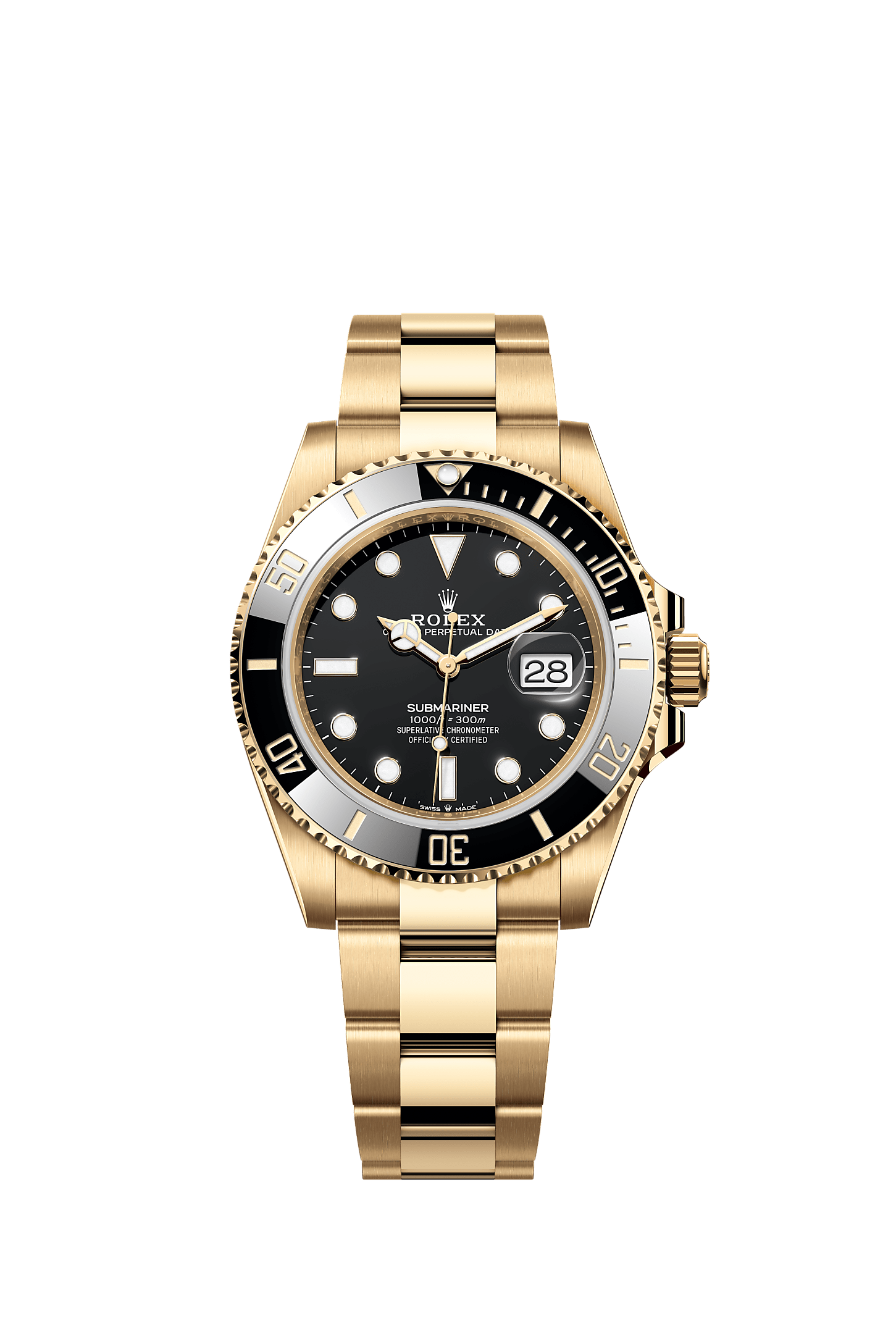 ROLEX SUBMARINER 41MM YELLOW GOLD BLACK DIAL BLACK BEZEL 126618LN – NEW 2025 / 2026
