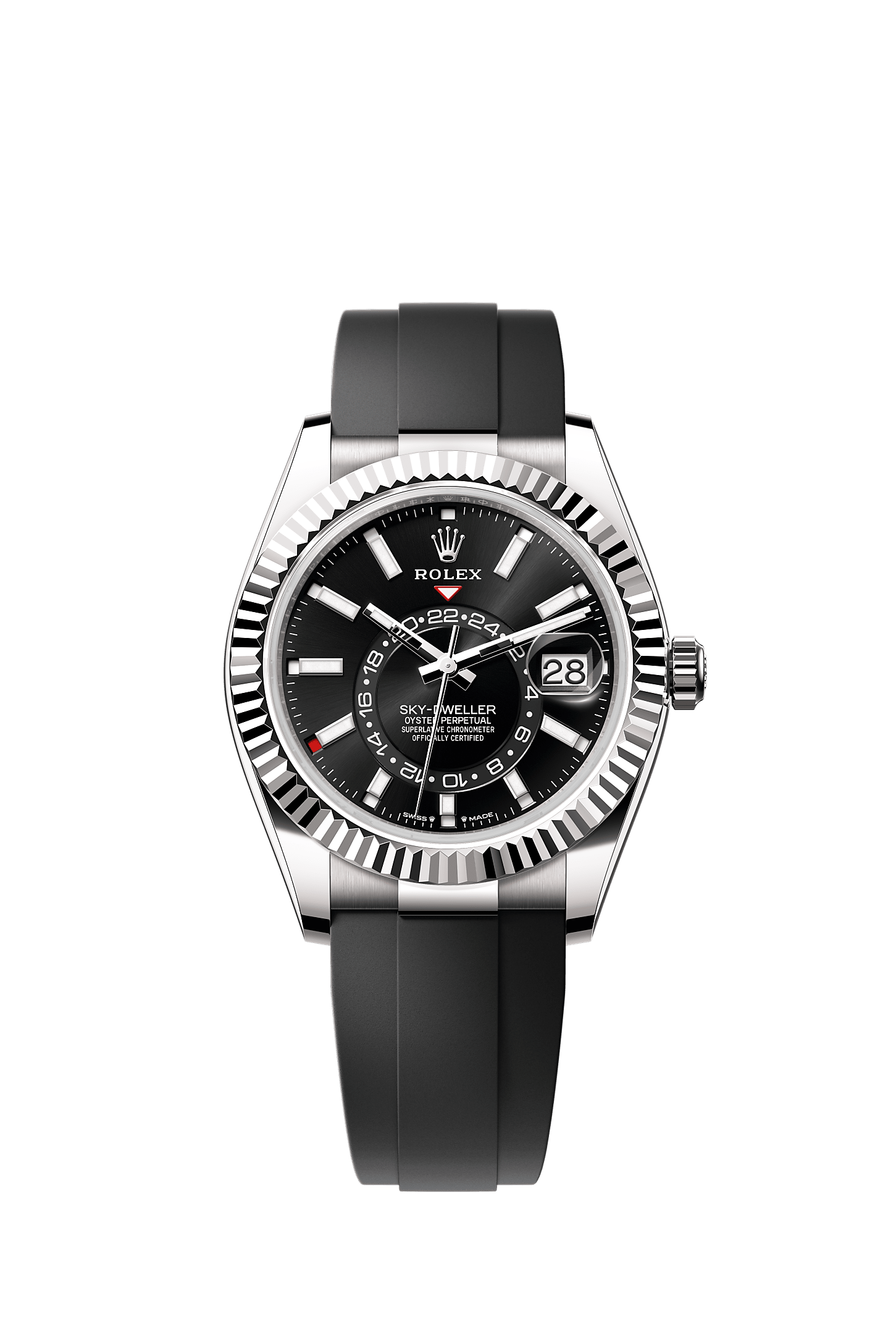 ROLEX SKY-DWELLER 42MM WHITE GOLD BLACK DIAL OYSTERFLEX 336239 – NEW 2025 / 2026
