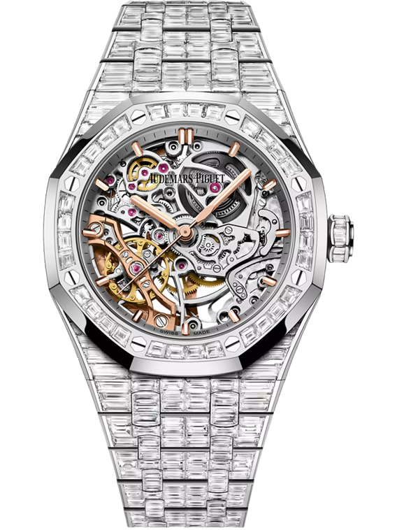 AUDEMARS PIGUET ROYAL OAK DOUBLE BALANCE WHEEL OPENWORKED 37MM 18-CARAT WHITE GOLD