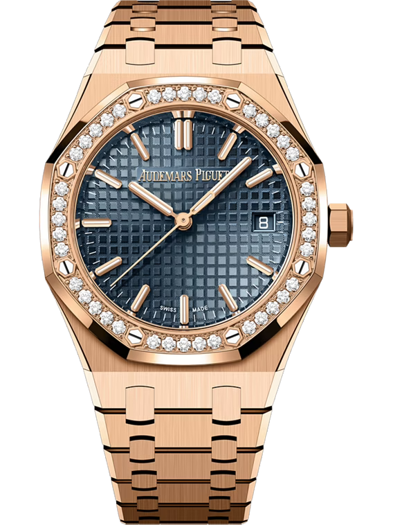 AUDEMARS PIGUET ROYAL OAK SELFWINDING 34MM 18-CARAT PINK GOLD