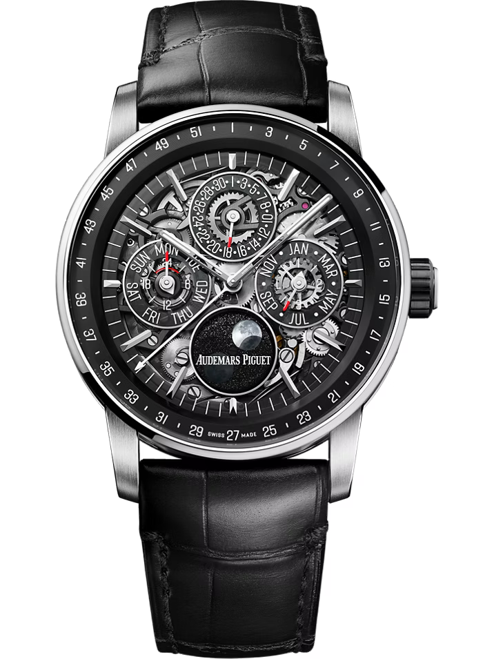 AUDEMARS PIGUET CODE 11.59 PERPETUAL CALENDAR OPENWORKED 41MM BLACK CERAMIC