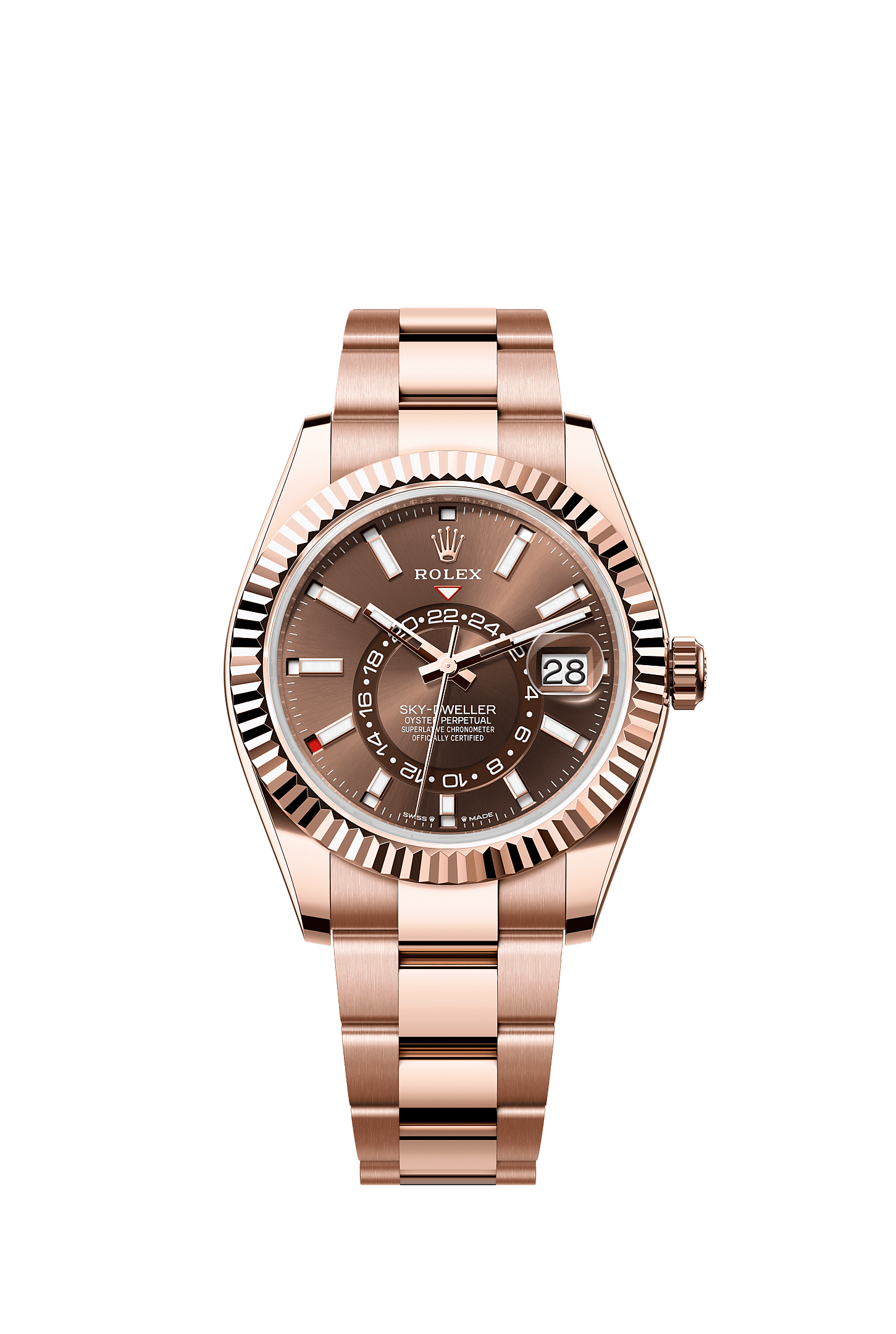 ROLEX SKY-DWELLER 42MM ROSE GOLD CHOCOLATE DIAL OYSTER BRACELET 336935 – NEW 2025 / 2026