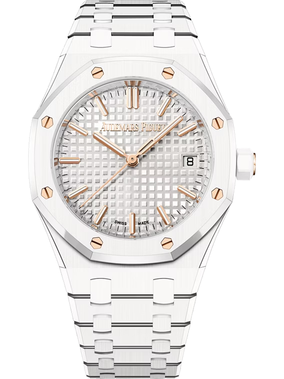 AUDEMARS PIGUET ROYAL OAK SELFWINDING 34MM WHITE CERAMIC