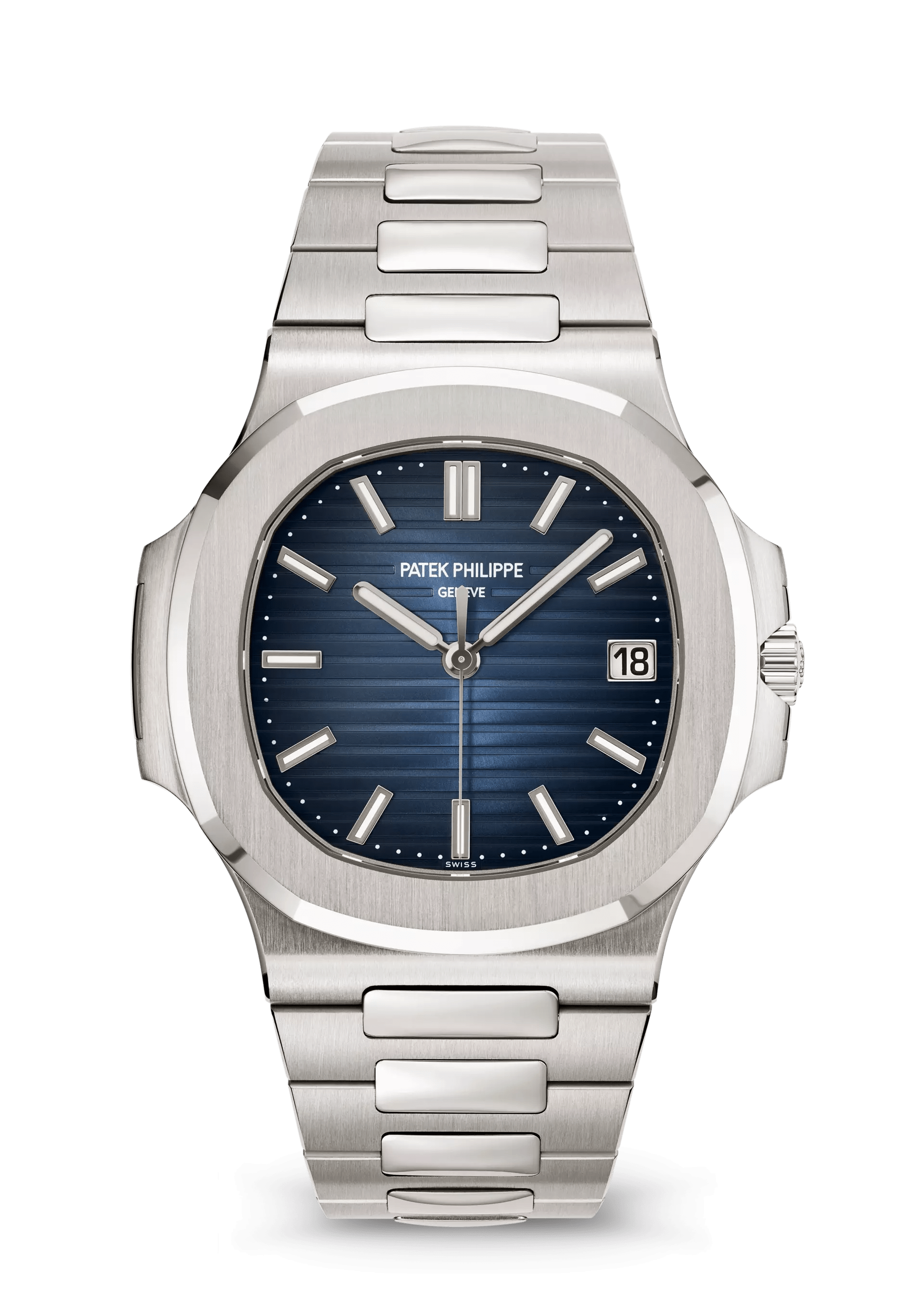 PATEK PHILIPPE NAUTILUS 41MM WHITE GOLD BLUE DIAL – 5811/1G-001