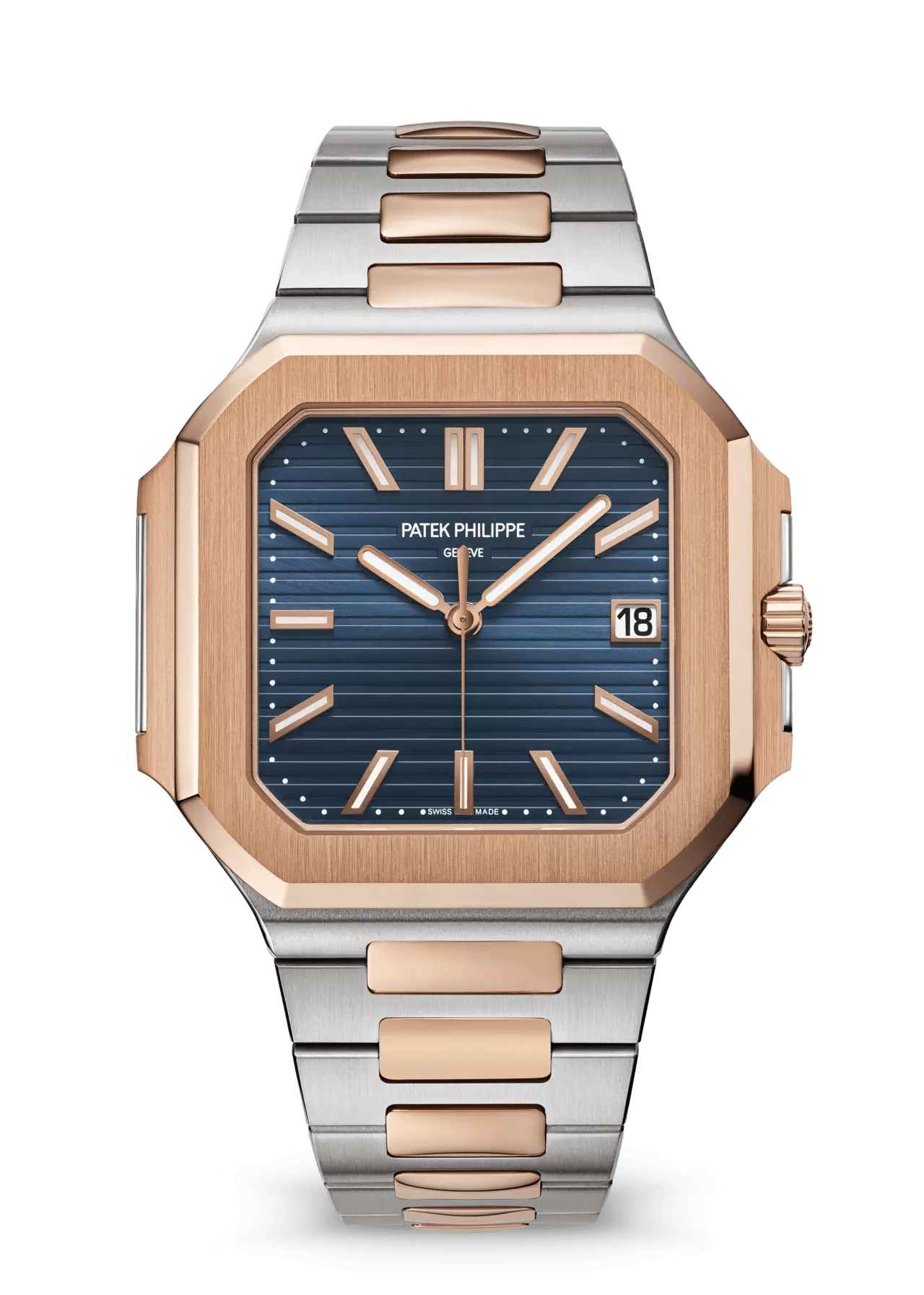 PATEK PHILIPPE CUBITUS 45MM ROSE GOLD & STEEL BLUE DIAL – 5821/1AR-001
