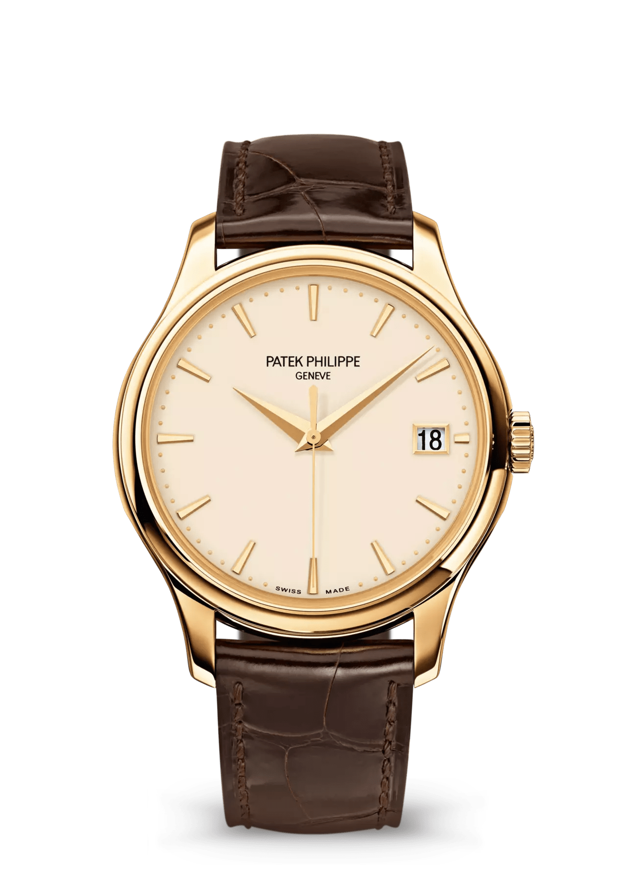 PATEK PHILIPPE CALATRAVA 18K YELLOW GOLD 39MM CREAM DIAL - 5227J-001