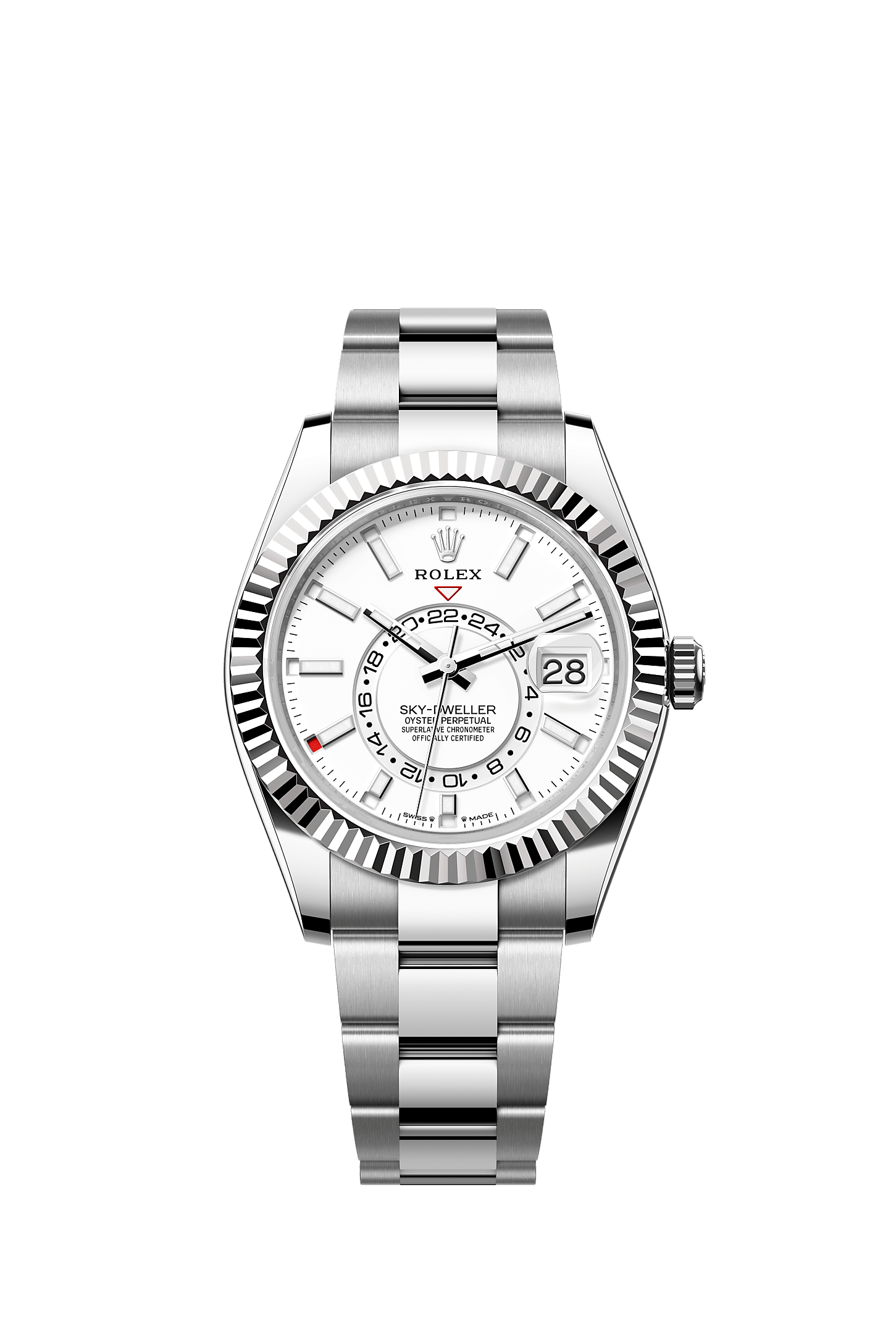 ROLEX SKY-DWELLER 42MM WHITE DIAL OYSTER BRACELET 336934 – NEW 2025 / 2026