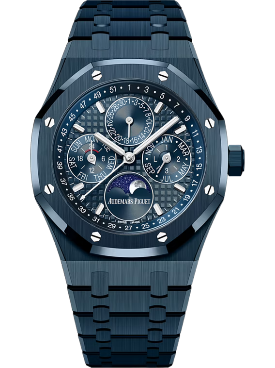 AUDEMARS PIGUET ROYAL OAK SELFWINDING PERPETUAL CALENDAR 41MM BLEU NUIT CERAMIC