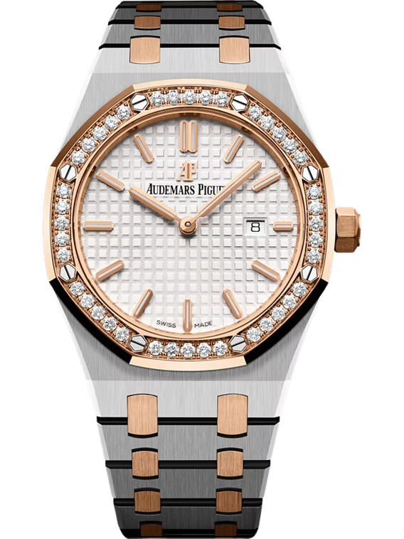 AUDEMARS PIGUET ROYAL OAK QUARTZ 33MM STAINLESS STEEL / 18-CARAT PINK GOLD