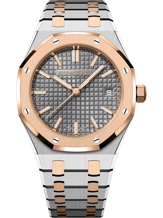 AUDEMARS PIGUET ROYAL OAK SELFWINDING 34MM STAINLESS STEEL / 18-CARAT PINK GOLD