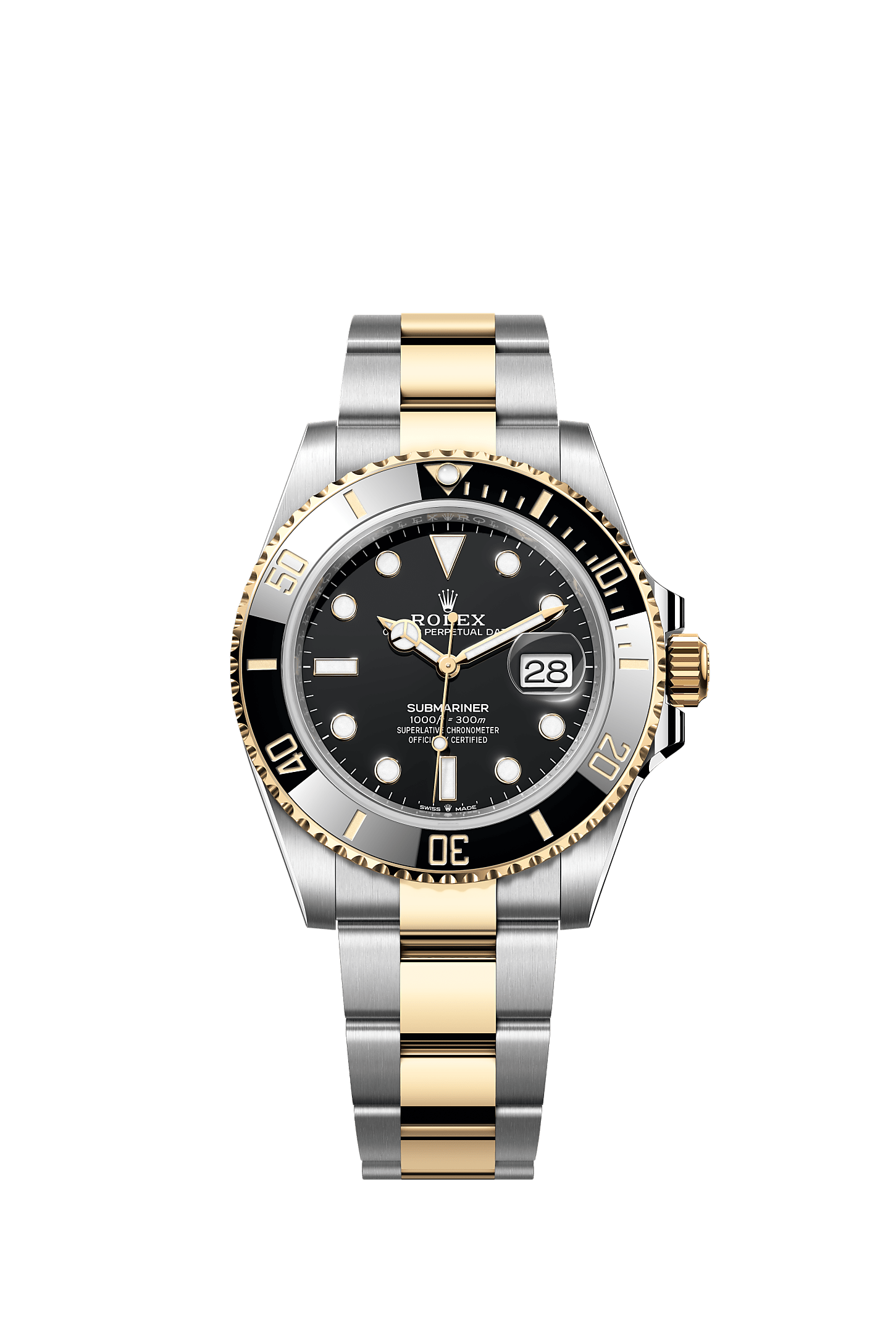 ROLEX SUBMARINER 41MM TWO-TONE YELLOW GOLD BLACK DIAL BLACK BEZEL 126613LN – NEW 2025 / 2026