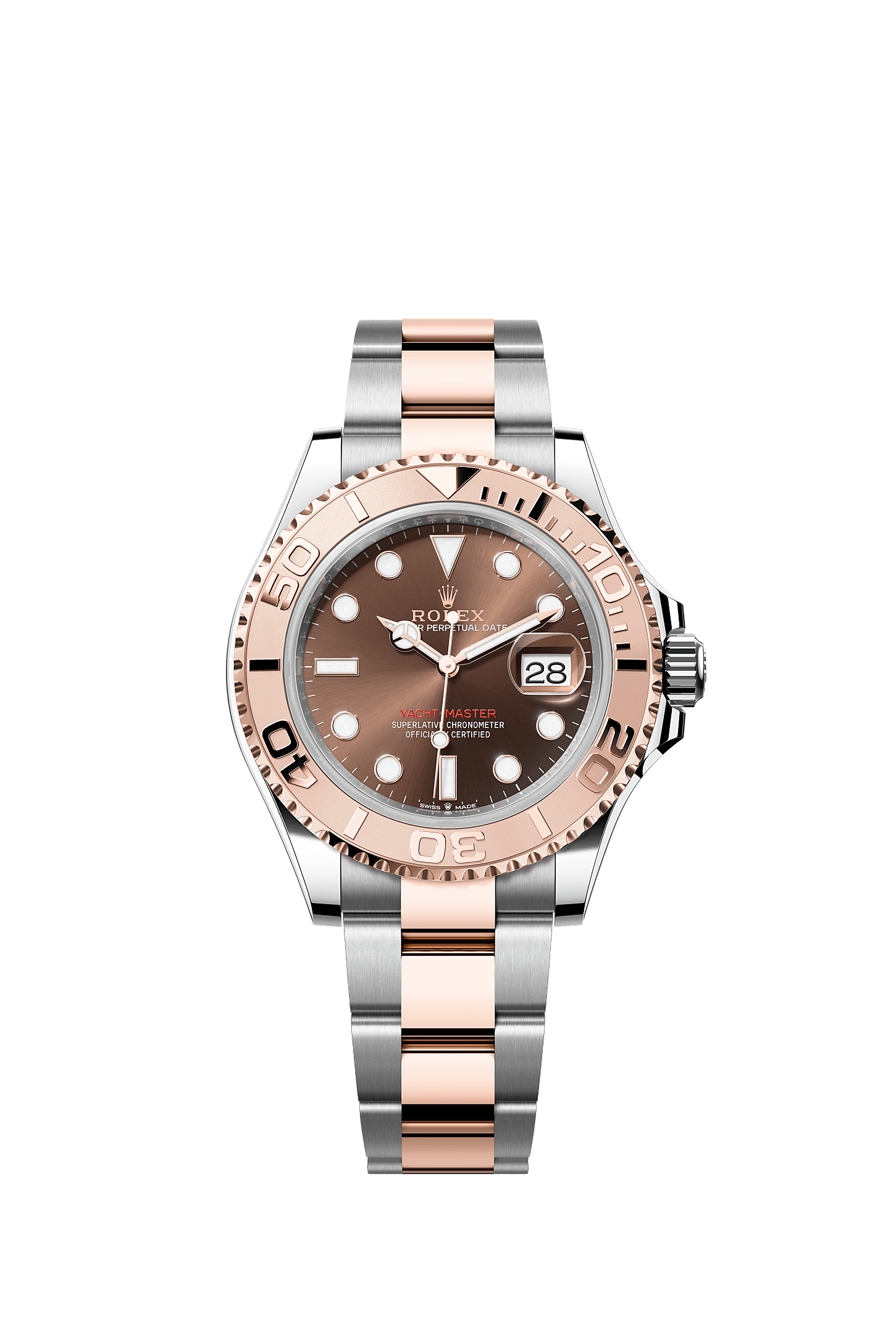 ROLEX YACHT-MASTER 40MM EVEROSE GOLD CHOCOLATE DIAL OYSTER BRACELET – 126621