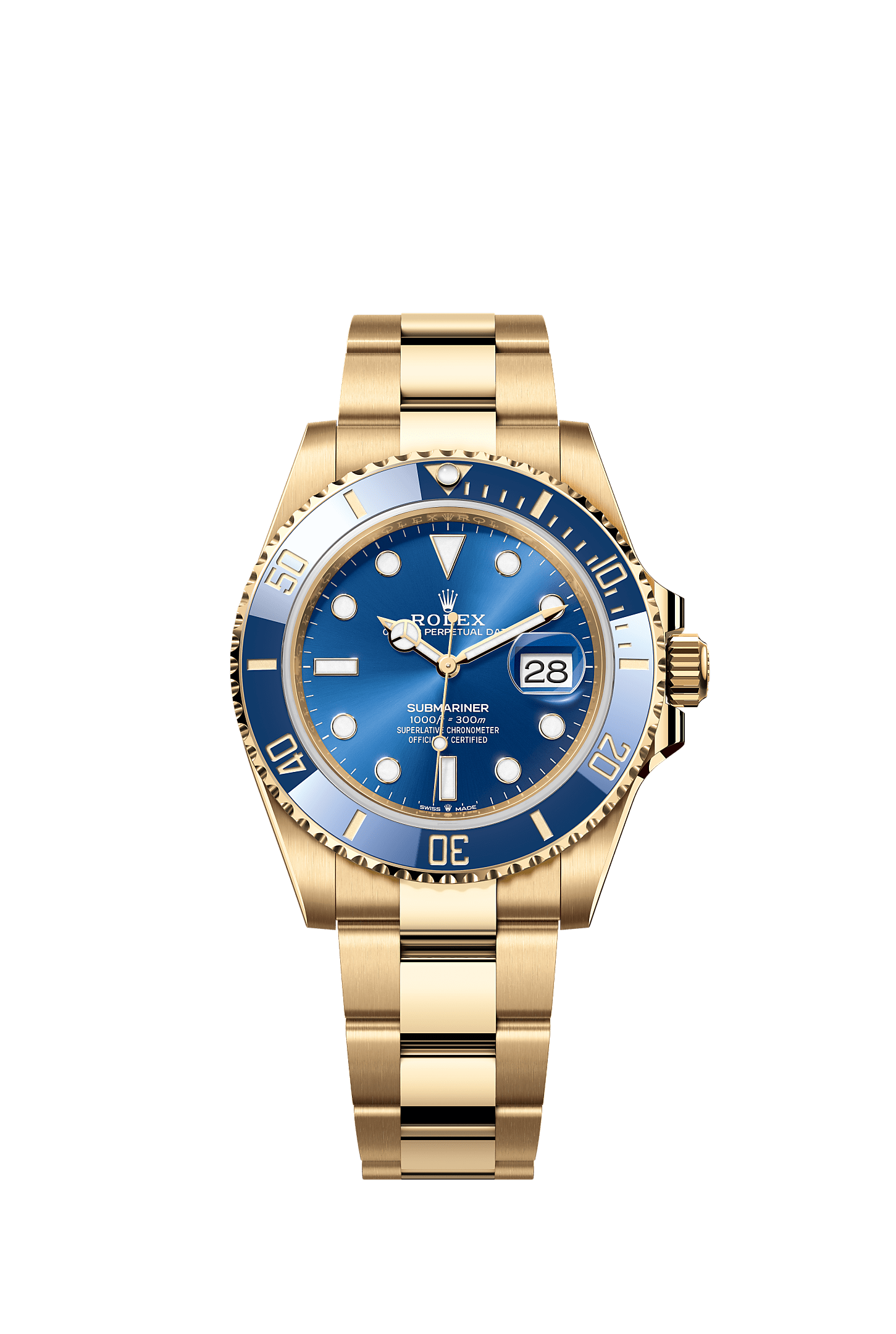 ROLEX SUBMARINER "FULL GOLD BLUESY" 41MM YELLOW GOLD BLUE DIAL BLUE BEZEL 126618LB – NEW 2025 / 2026