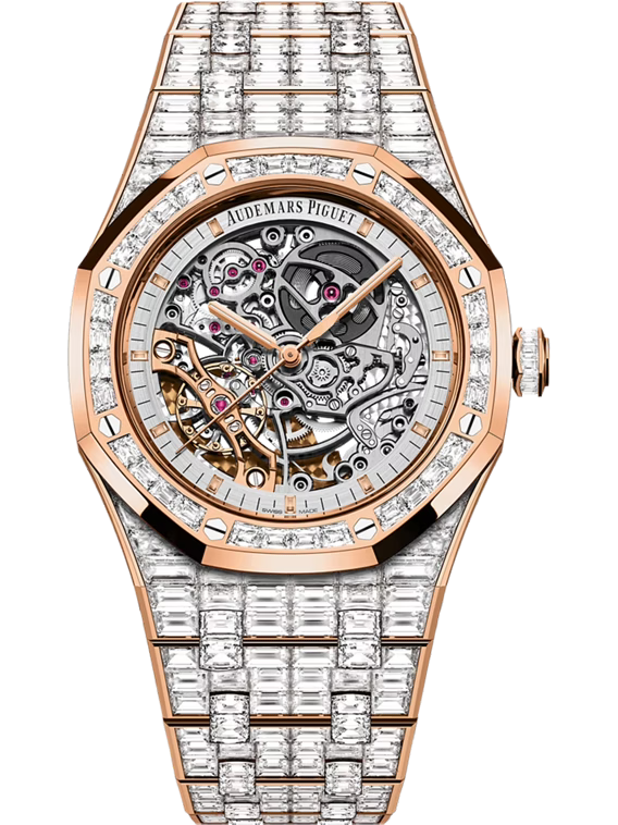 AUDEMARS PIGUET ROYAL OAK DOUBLE BALANCE WHEEL OPENWORKED 41MM 18-CARAT PINK GOLD