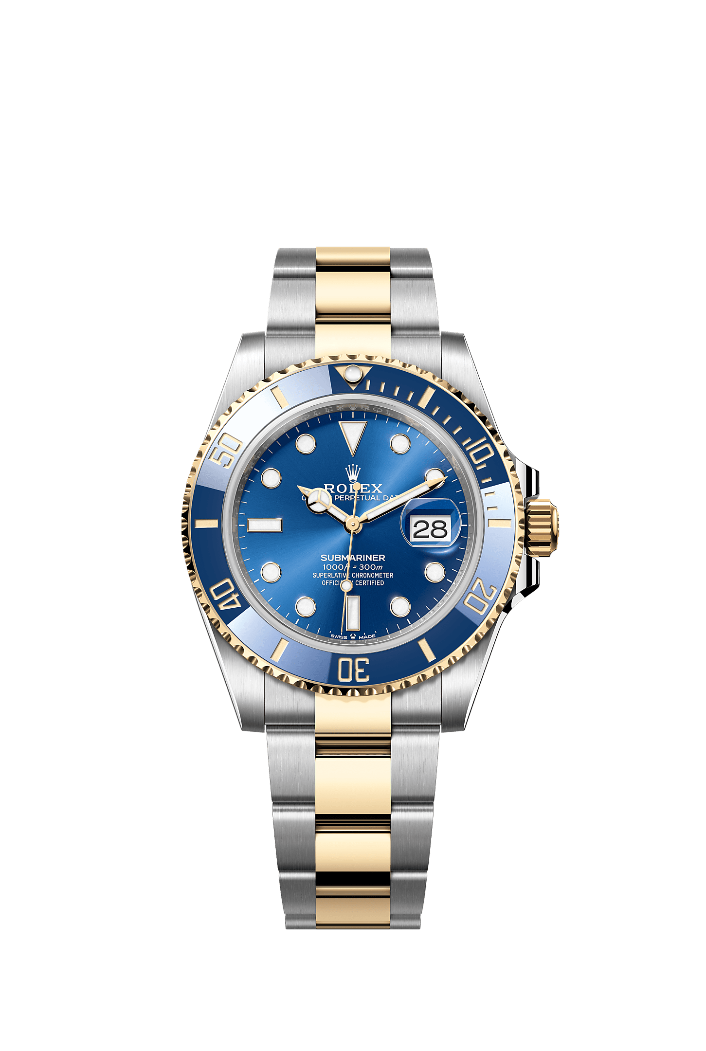 ROLEX SUBMARINER "BLUESY" 41MM TWO-TONE YELLOW GOLD BLUE DIAL BLUE BEZEL 126613LB – NEW 2025 / 2026