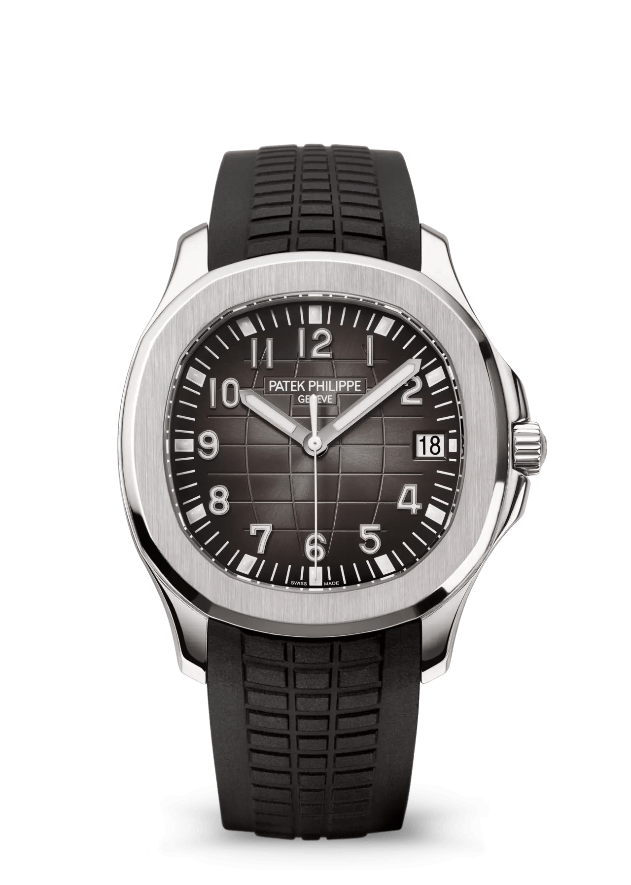 PATEK PHILIPPE AQUANAUT 40.8MM STAINLESS STEEL CHARCOAL GRAY DIAL - 5167A-001