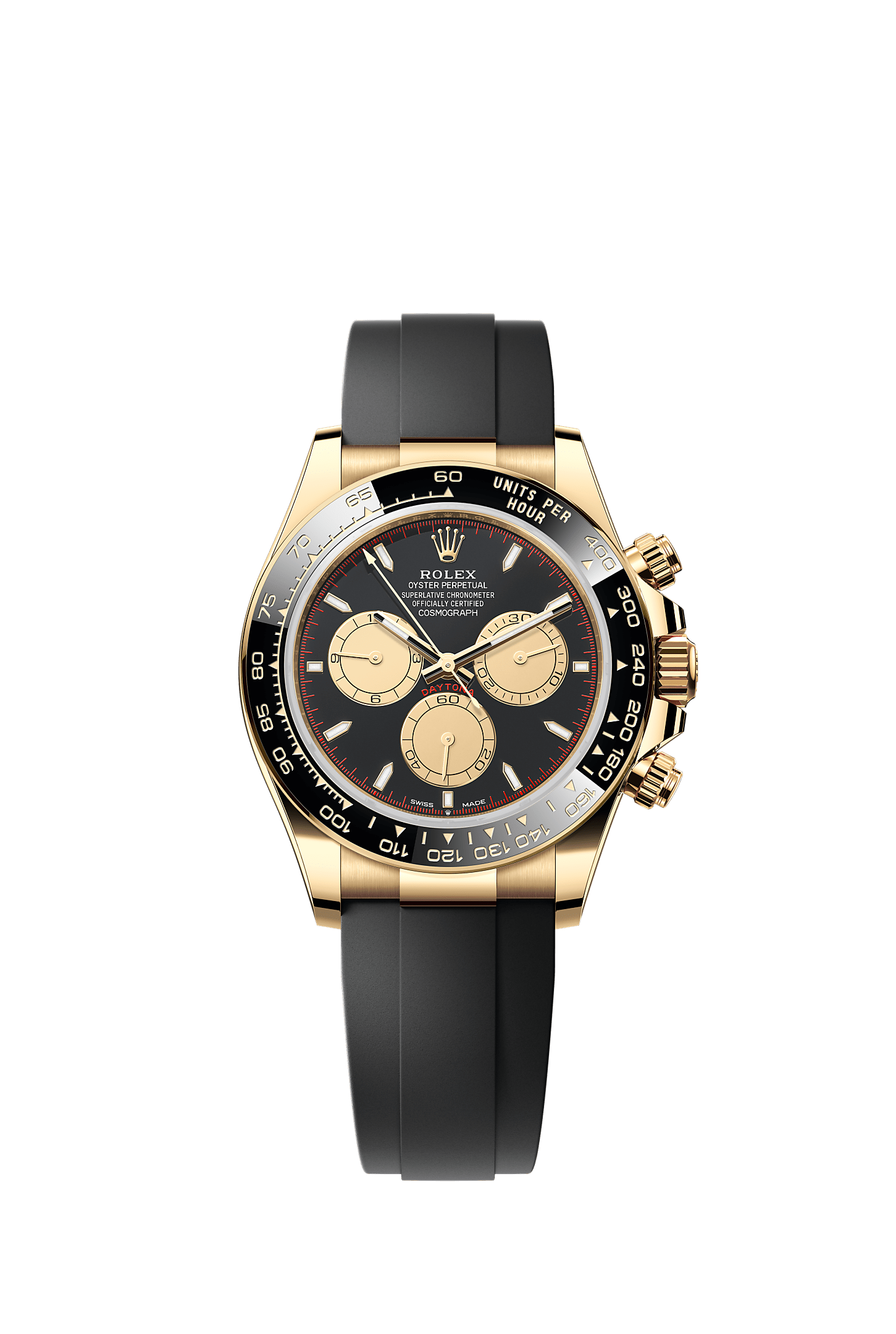 ROLEX COSMOGRAPH DAYTONA "PAUL NEWMAN" 40MM YELLOW GOLD BLACK DIAL BLACK CERAMIC BEZEL OYSTERFLEX 126518LN – NEW 2025 / 2026
